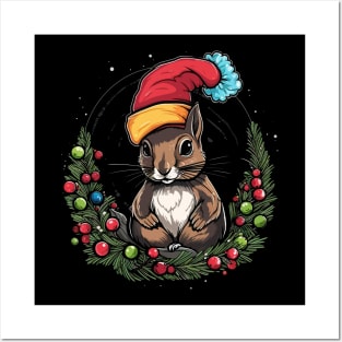 Squirrel Christmas Posters and Art